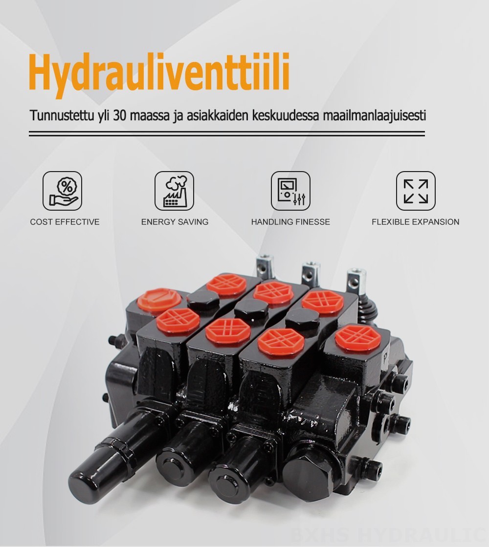 SDS180 Hydraulinen ja manuaalinen 3 jakajaa Suuntaventtiili