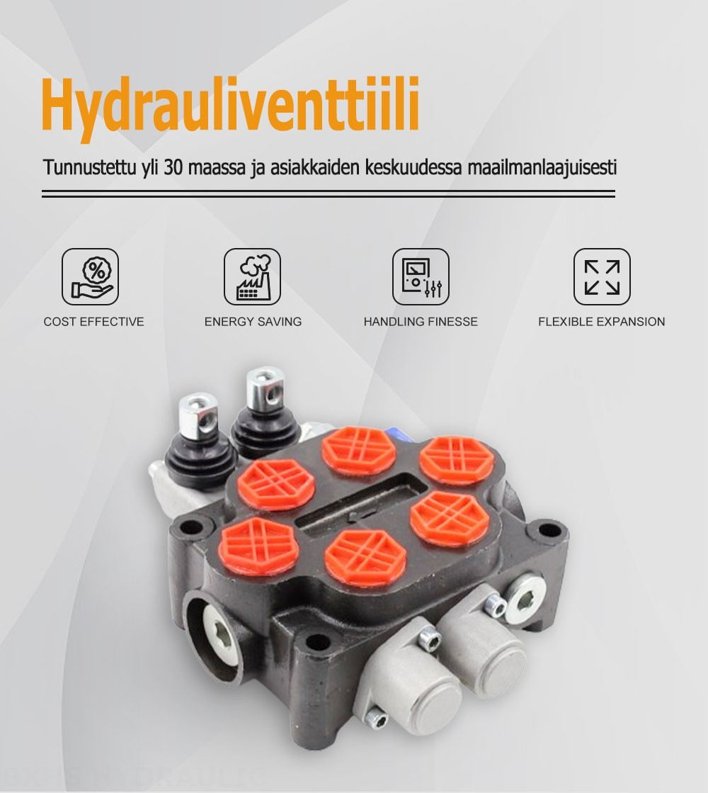 ZT20 Manuaalinen 2 jakajaa Hydraulinen ohjausventtiili