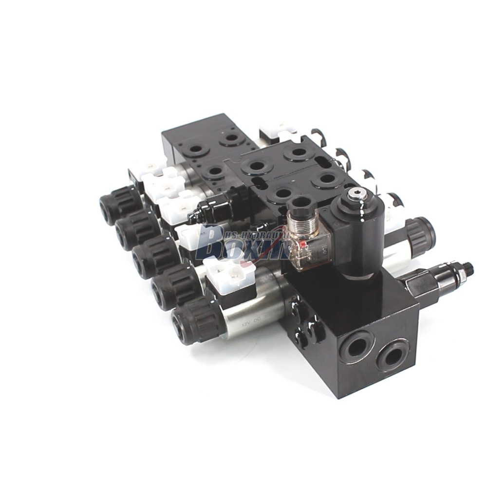 Customizable OEM/ODM DCV56-H Solenoid 5 Spool Sectional Directional Valve Service cover photo