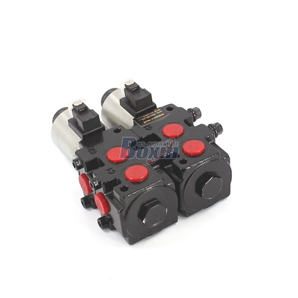 HSV09 Solenoid 2 Spool Flow Diverter Valve for Hydraulic Systems main image