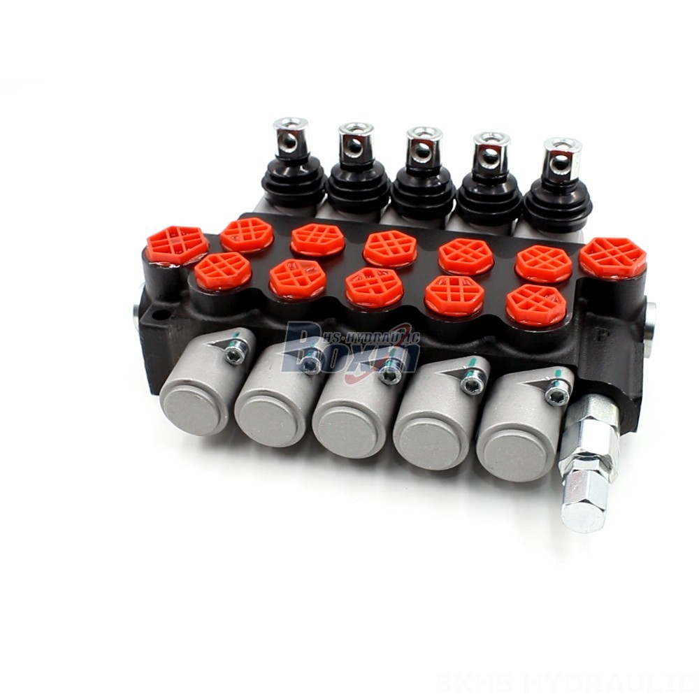 P40-G12-G38 Manual 5 Spool Monoblock Directional Valve | Wholesale & OEM main image