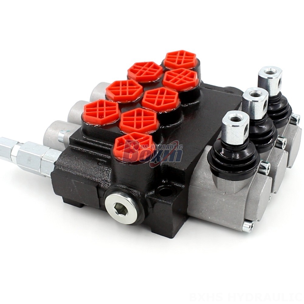 P40-G12-OT Manual 3 Spool Monoblock Directional Valve | Hydraulic Product main image