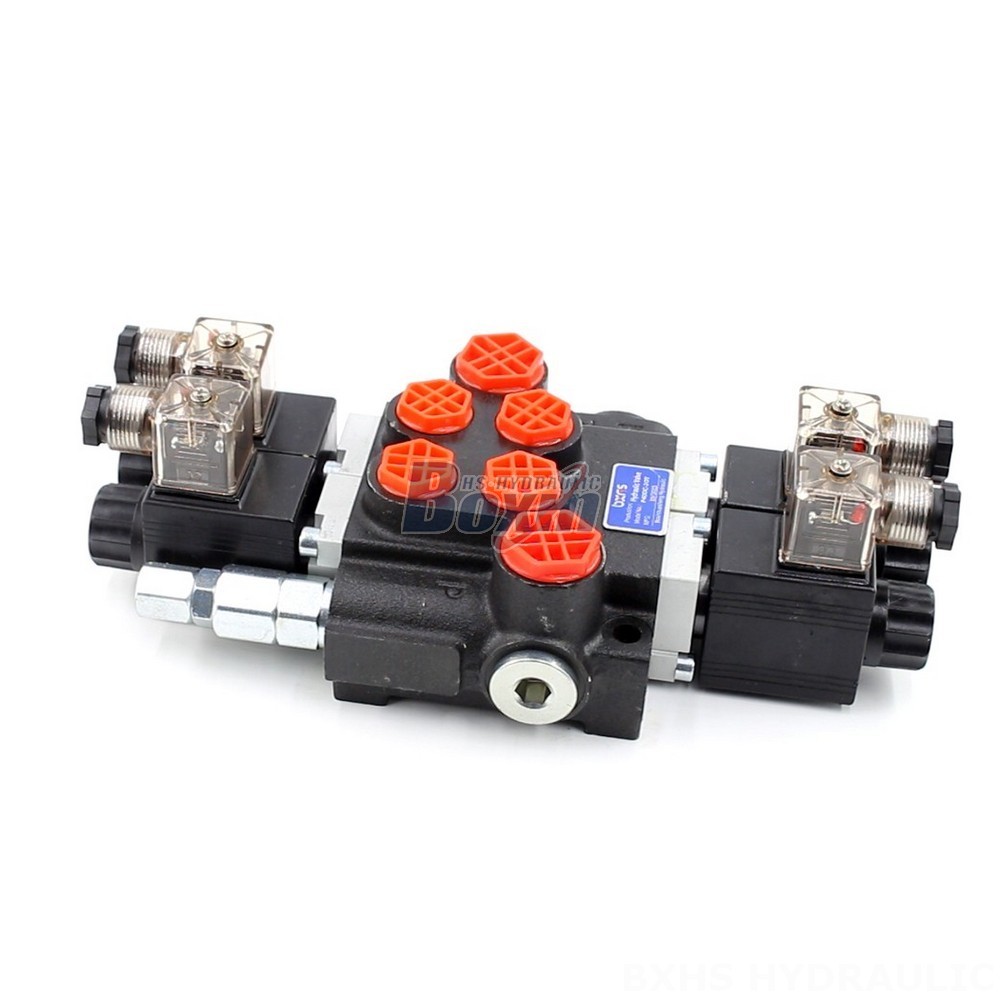 Private Label P40 Solenoid 2 Spool Monoblock Directional Valves main image