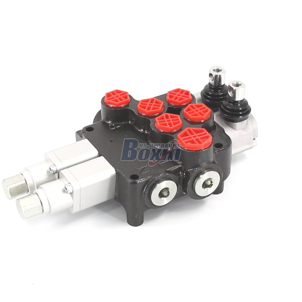 P80AFT-2QTW1 Manual 2 Spool Monoblock Directional Valve for Hydraulic Systems main image