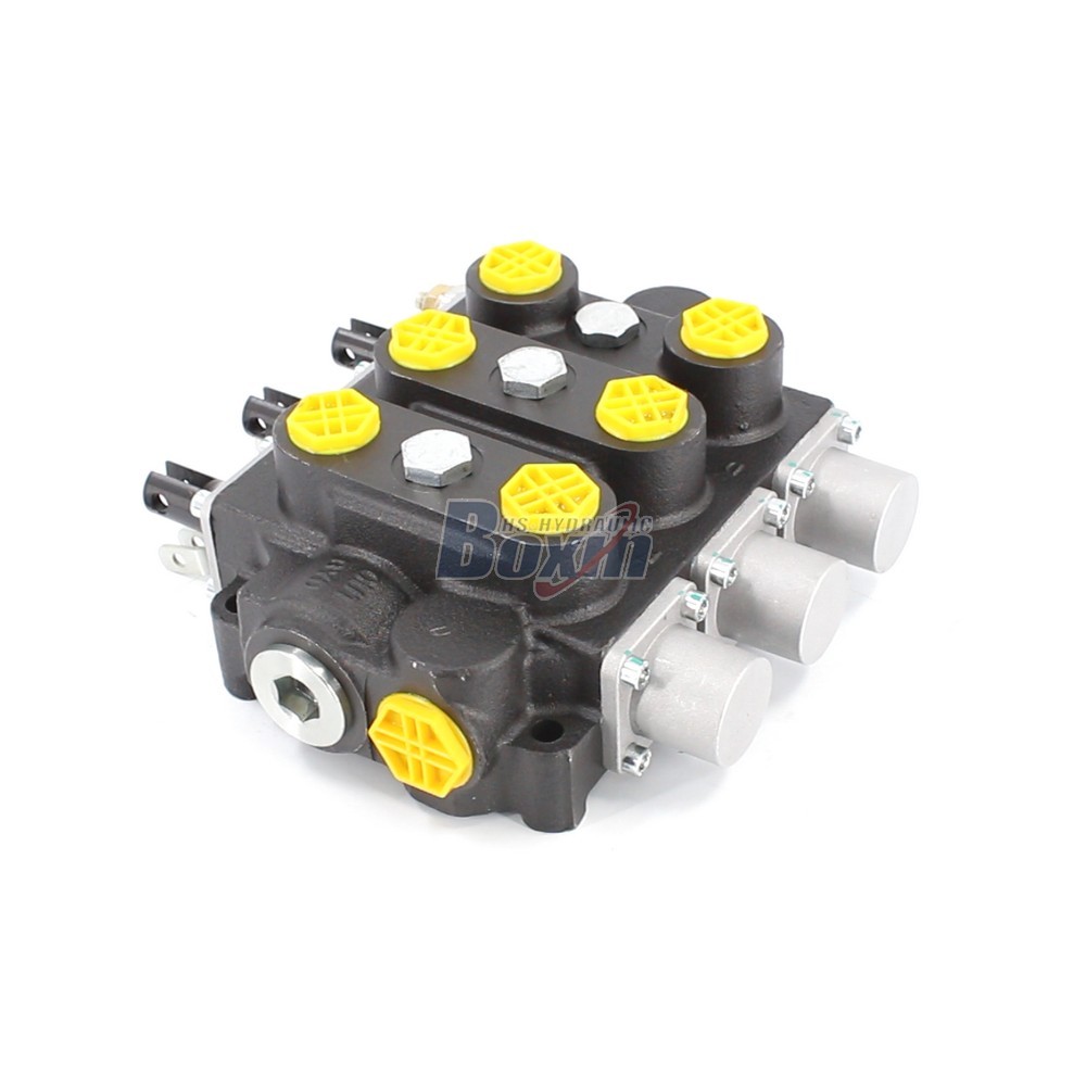 RD5300NPT-3OT Manual 3 Spool Hydraulic Control Valve for Heavy Duty Applications main image
