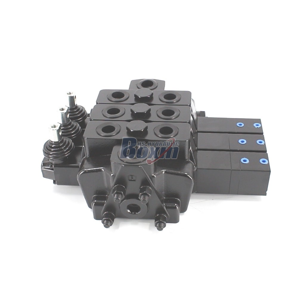 SDS180Q Manual and Pneumatic Operated 3 Spool Hydraulic Directional Valve Supplier main image