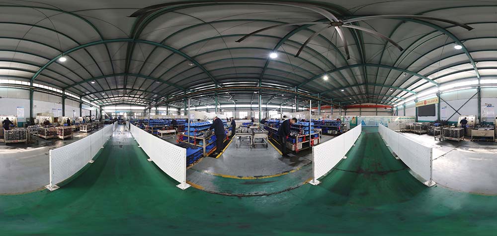360° panoraamanäkymä Boxinhuasheng Hydraulicsin tehtaasta
