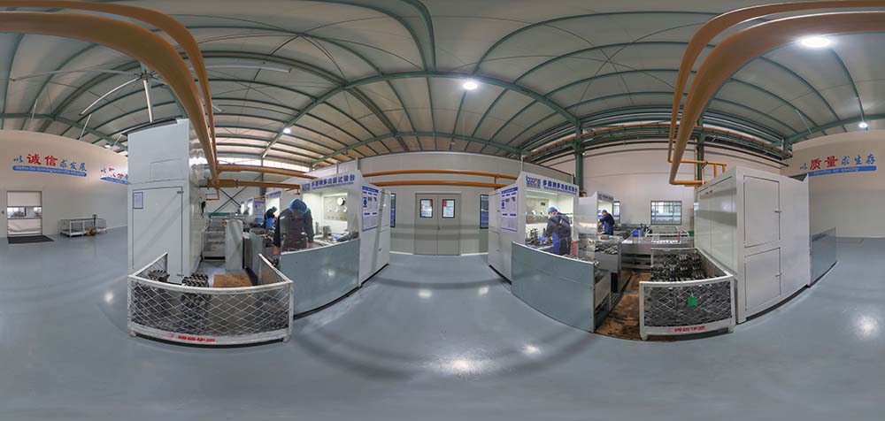 360° panoraamanäkymä Boxinhuasheng Hydraulicsin tehtaasta